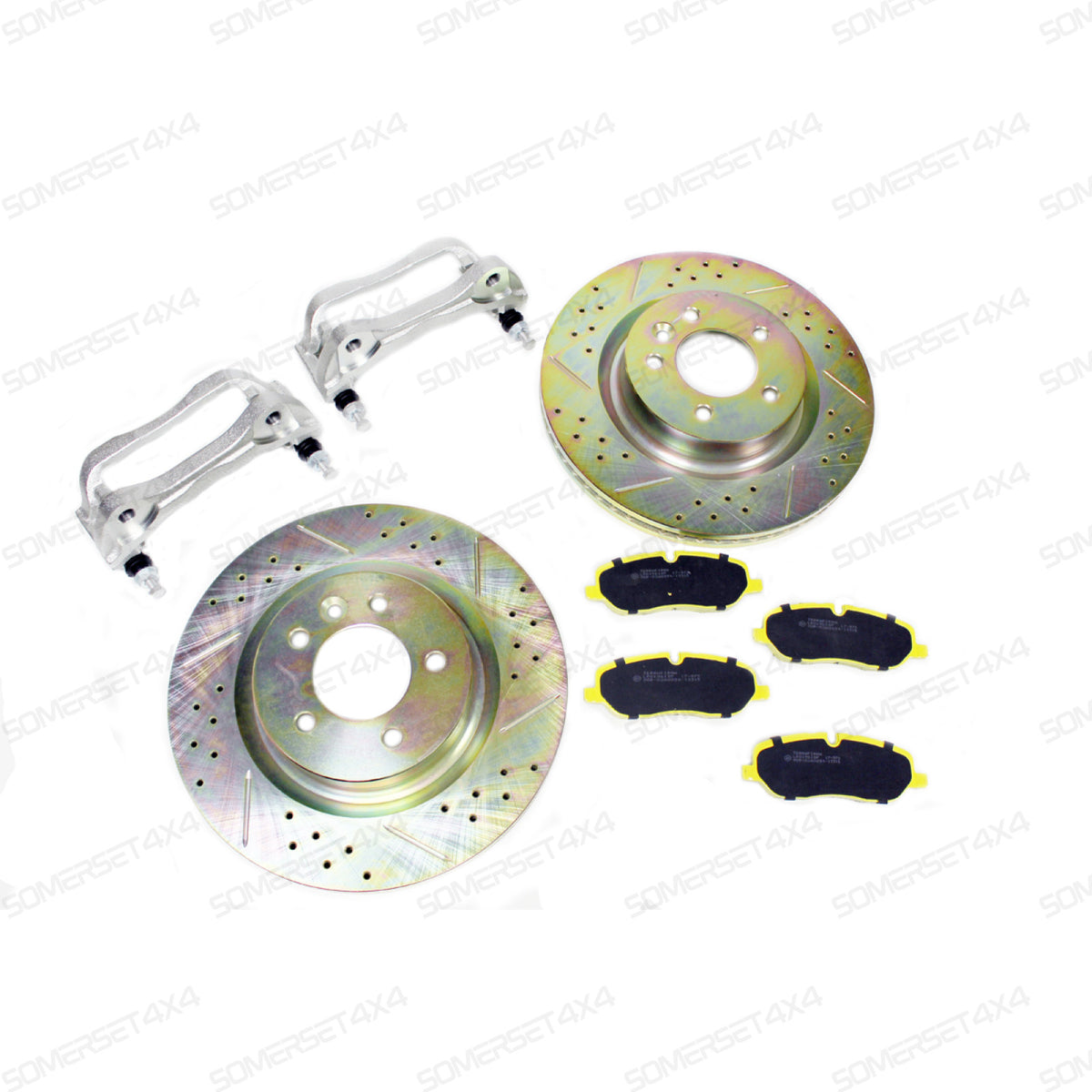 TF638 LAND ROVER - TERRAFIRMA LAND ROVER - 325mm to 345mm brake upgrade with Performance pads & TF CDG discs D3/D4/RRS