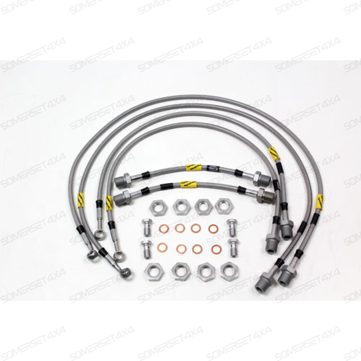 TF654GD LAND ROVER - GOODRIDGE BRAKE HOSE KIT - +2"